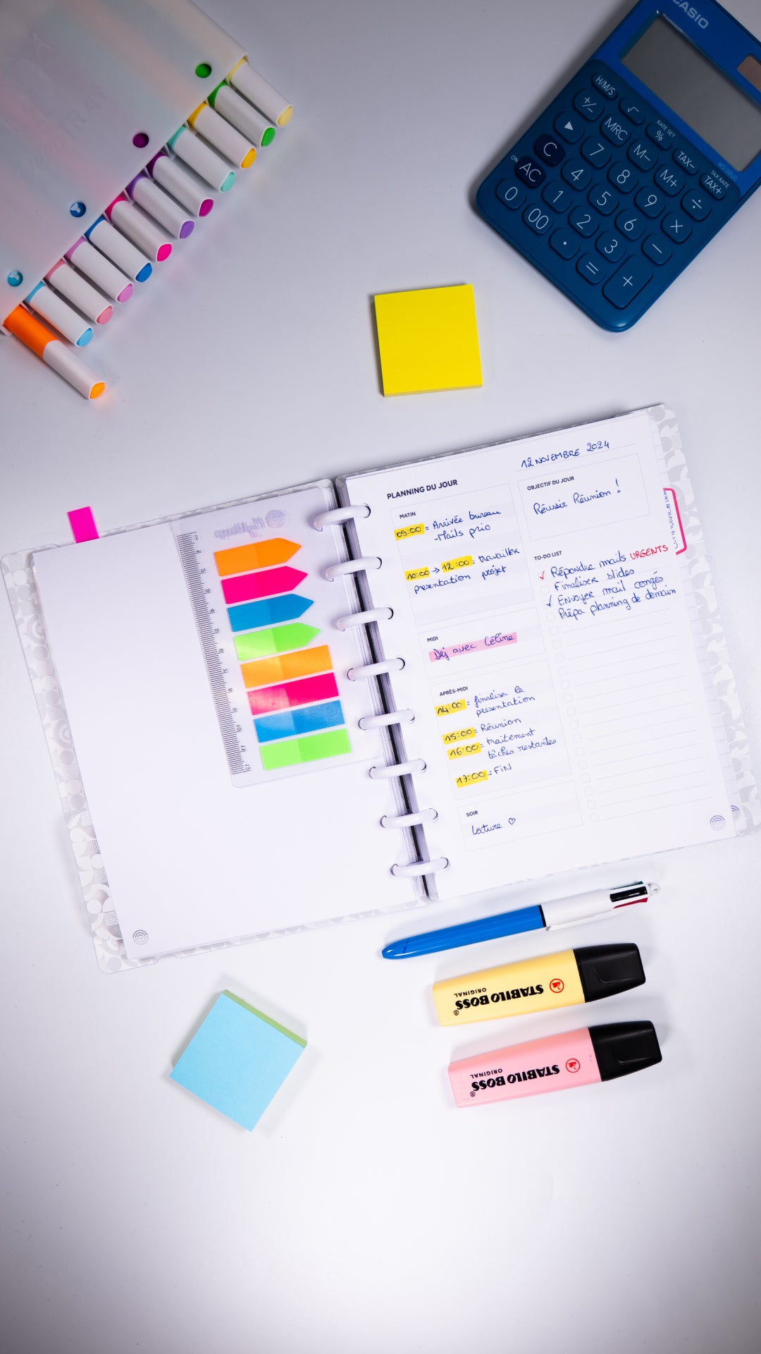 Index-adhésifs multicolores