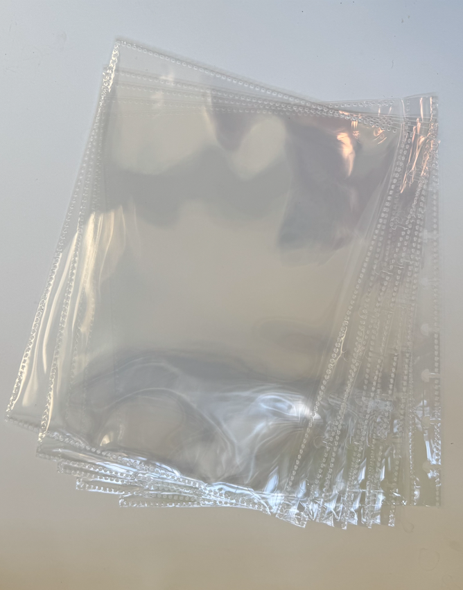 Lot de 10 pochettes A5 transparentes
