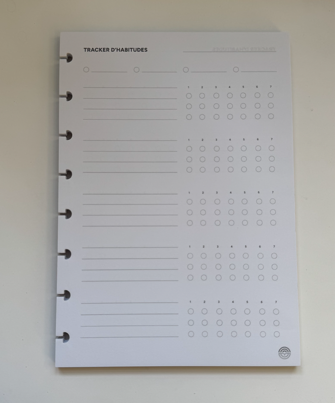 Tracker d’habitude - 50 feuilles