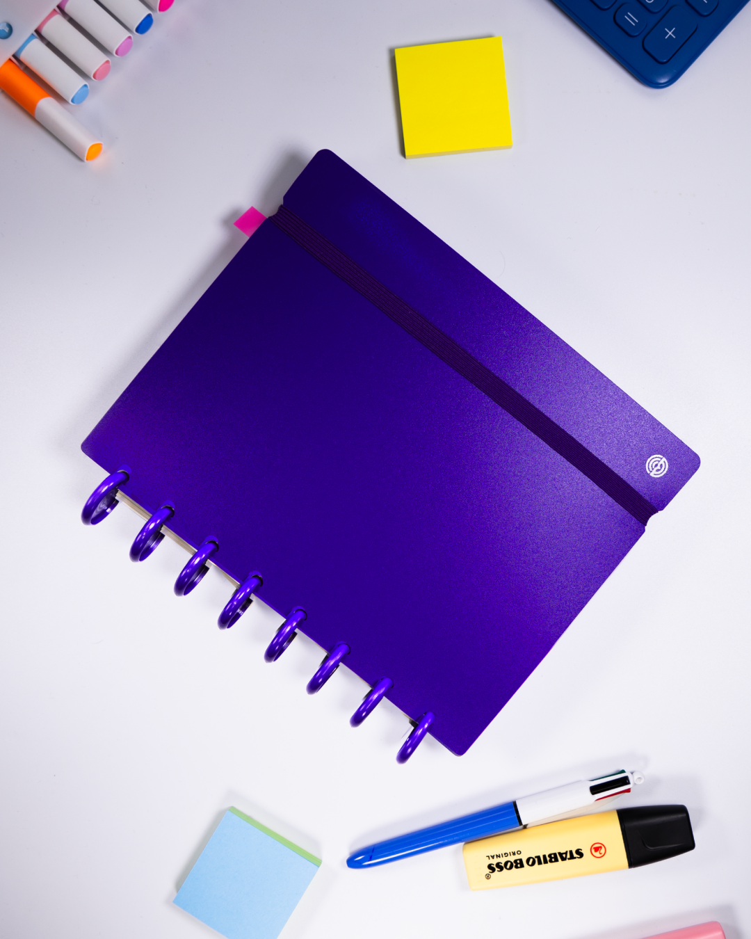 Couverture A5 violette