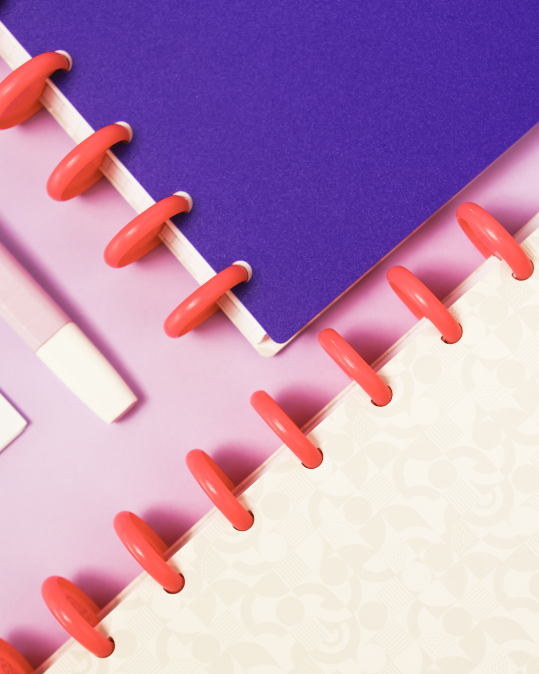 Couverture A5 violette