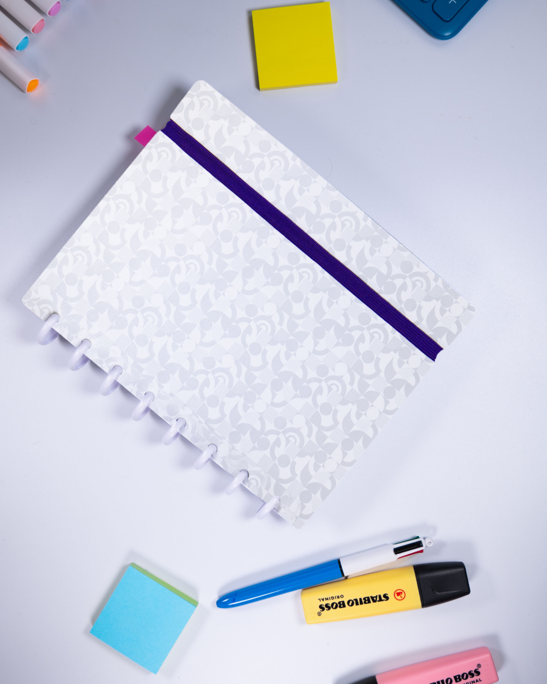 Couverture A5 violette