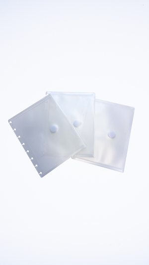 Lot de 3 enveloppes A5 transparentes