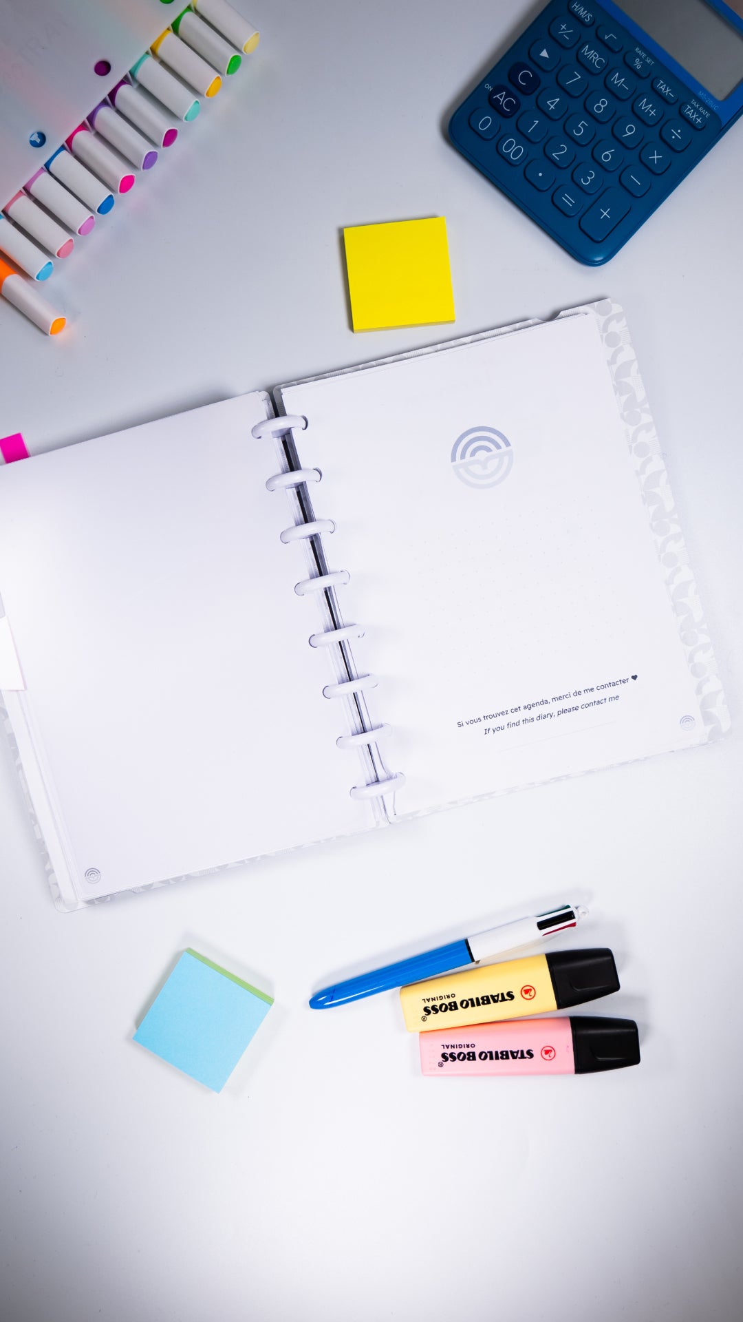 Recharge A5 agenda non daté 100 feuilles