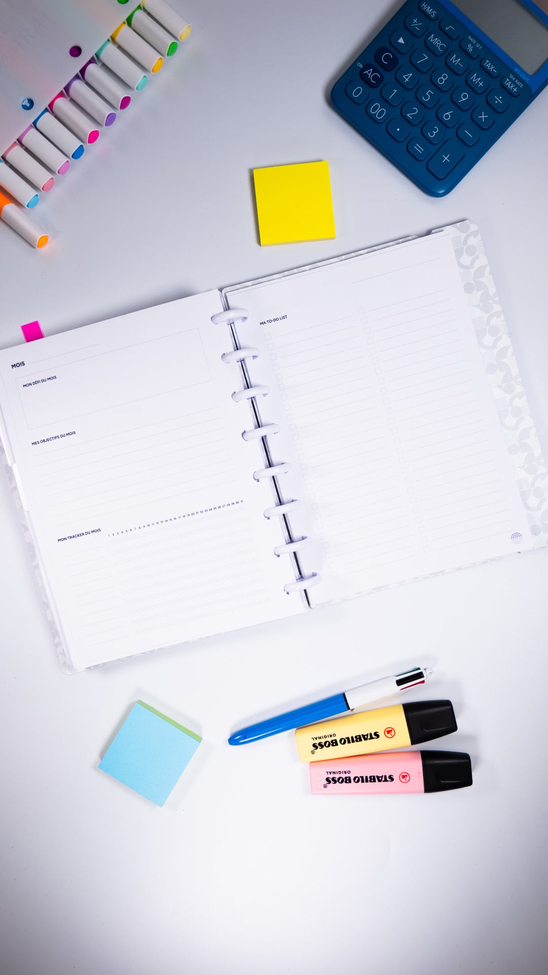 Recharge A5 agenda non daté 100 feuilles