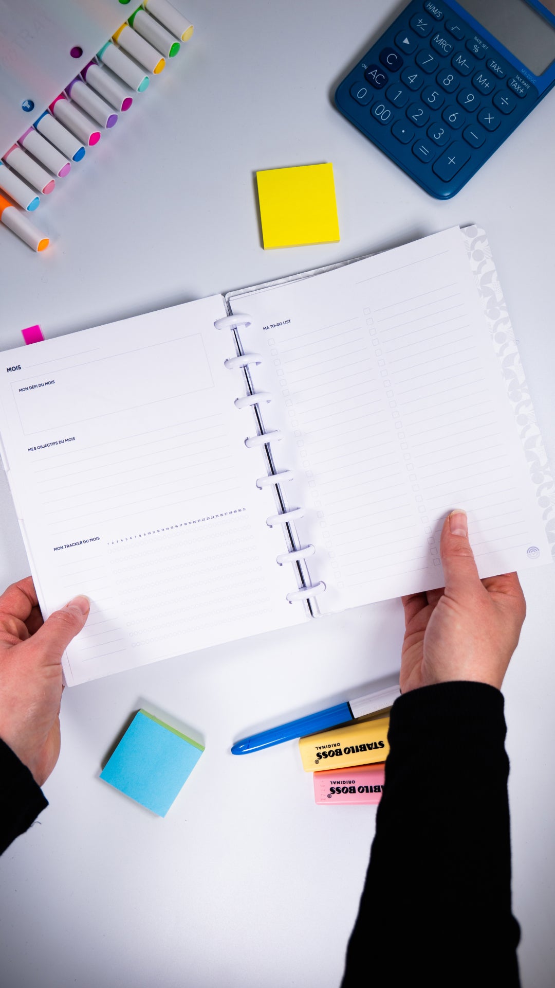 Recharge A5 agenda non daté 100 feuilles