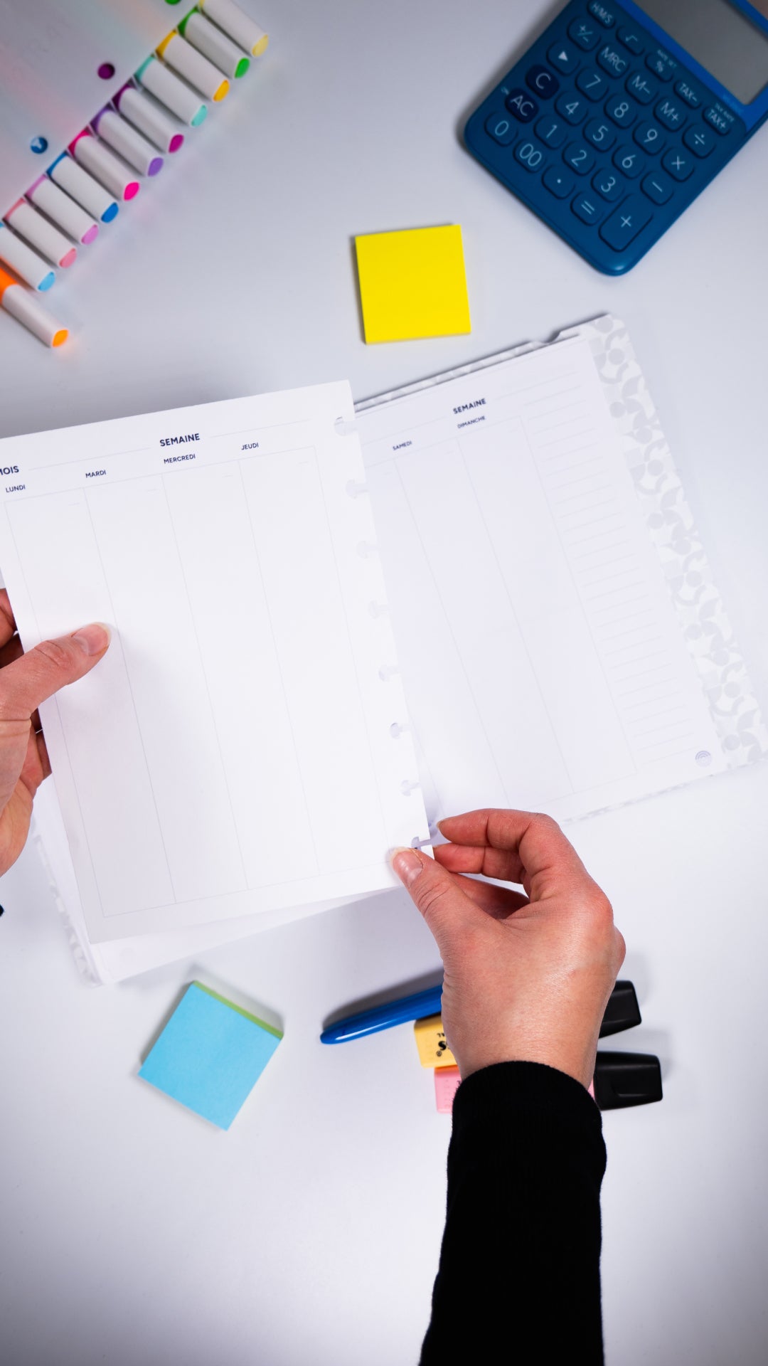 Recharge A5 agenda non daté 100 feuilles