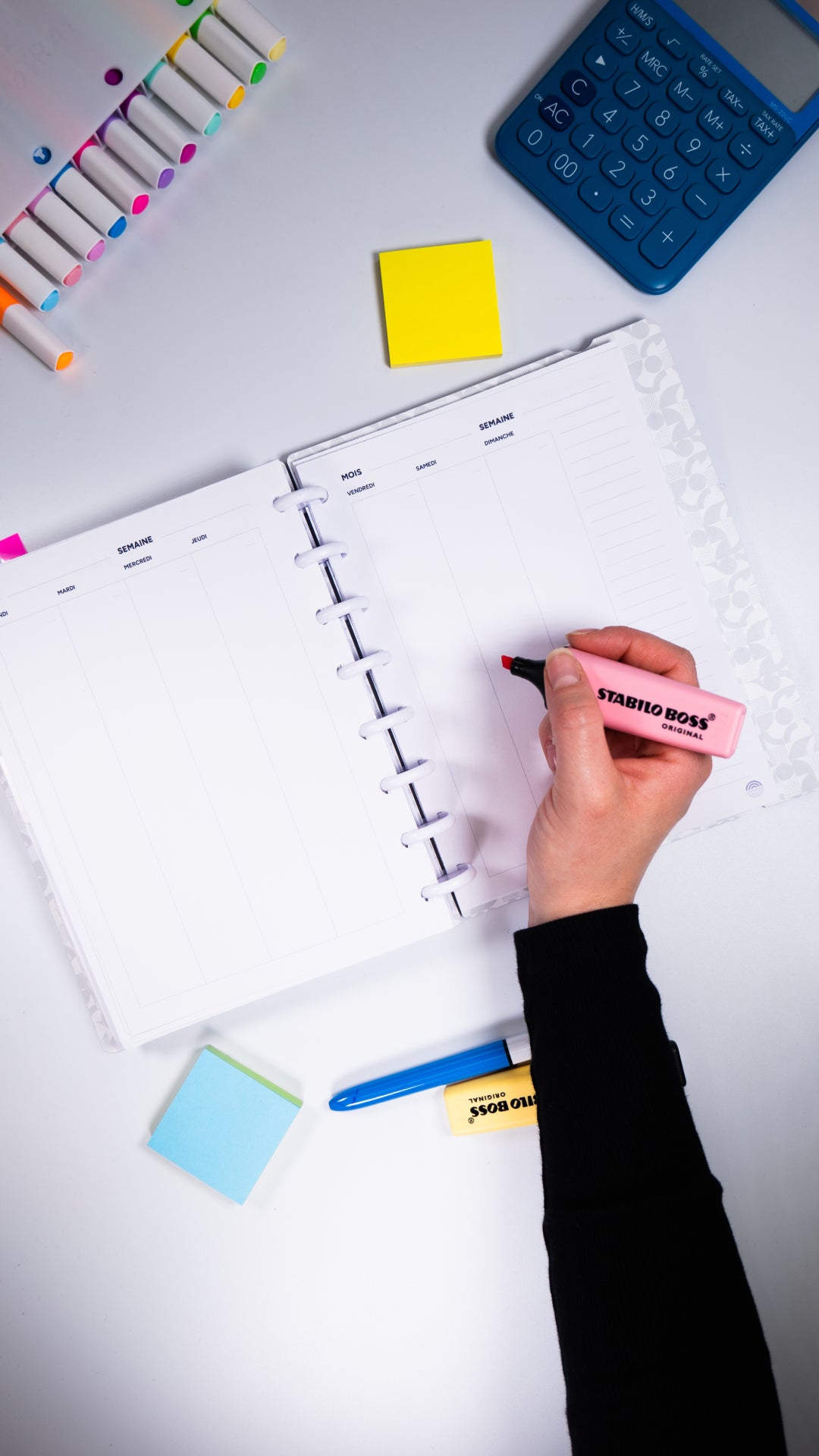 Recharge A5 agenda non daté 100 feuilles