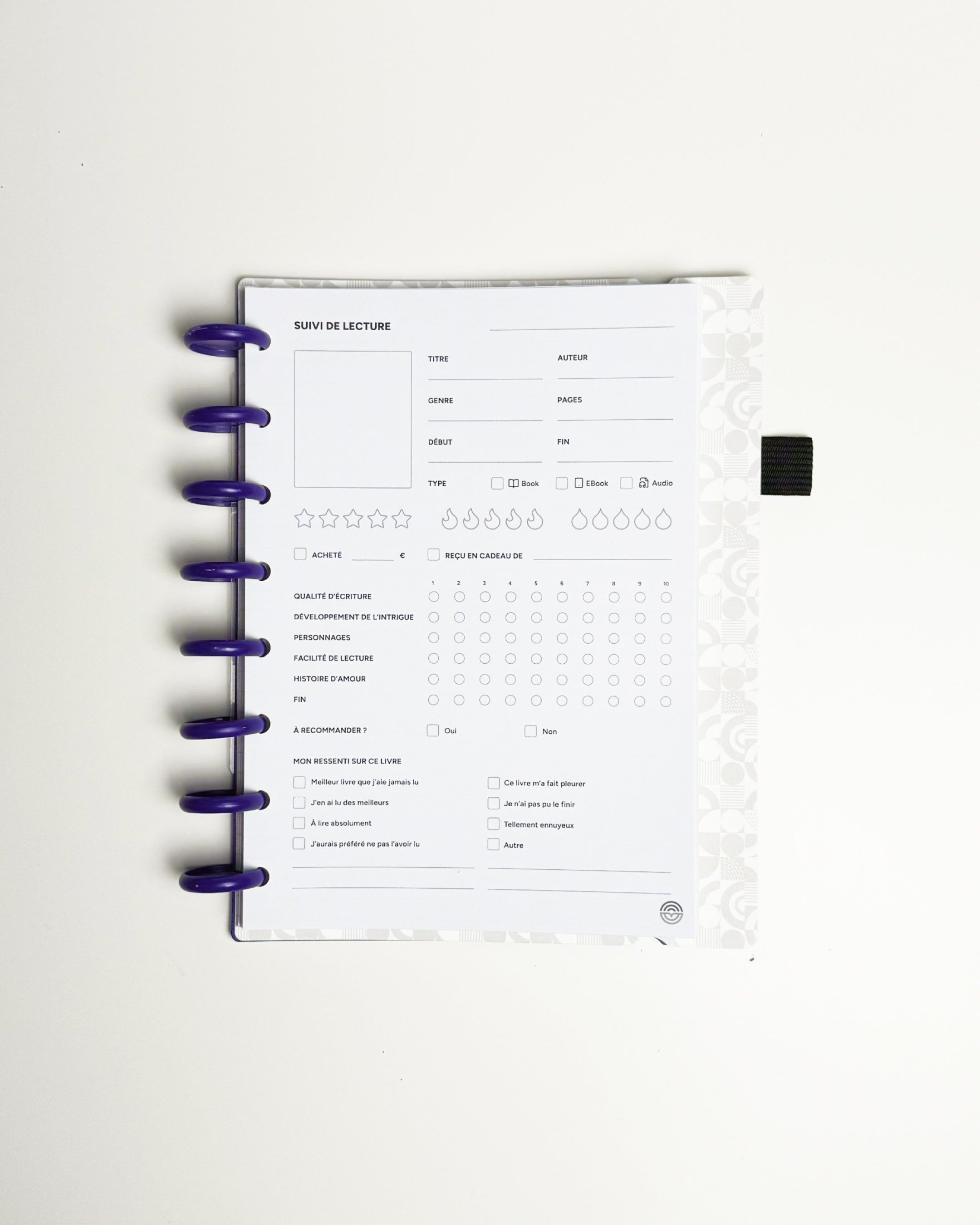 Suivi de lecture- 25 feuilles