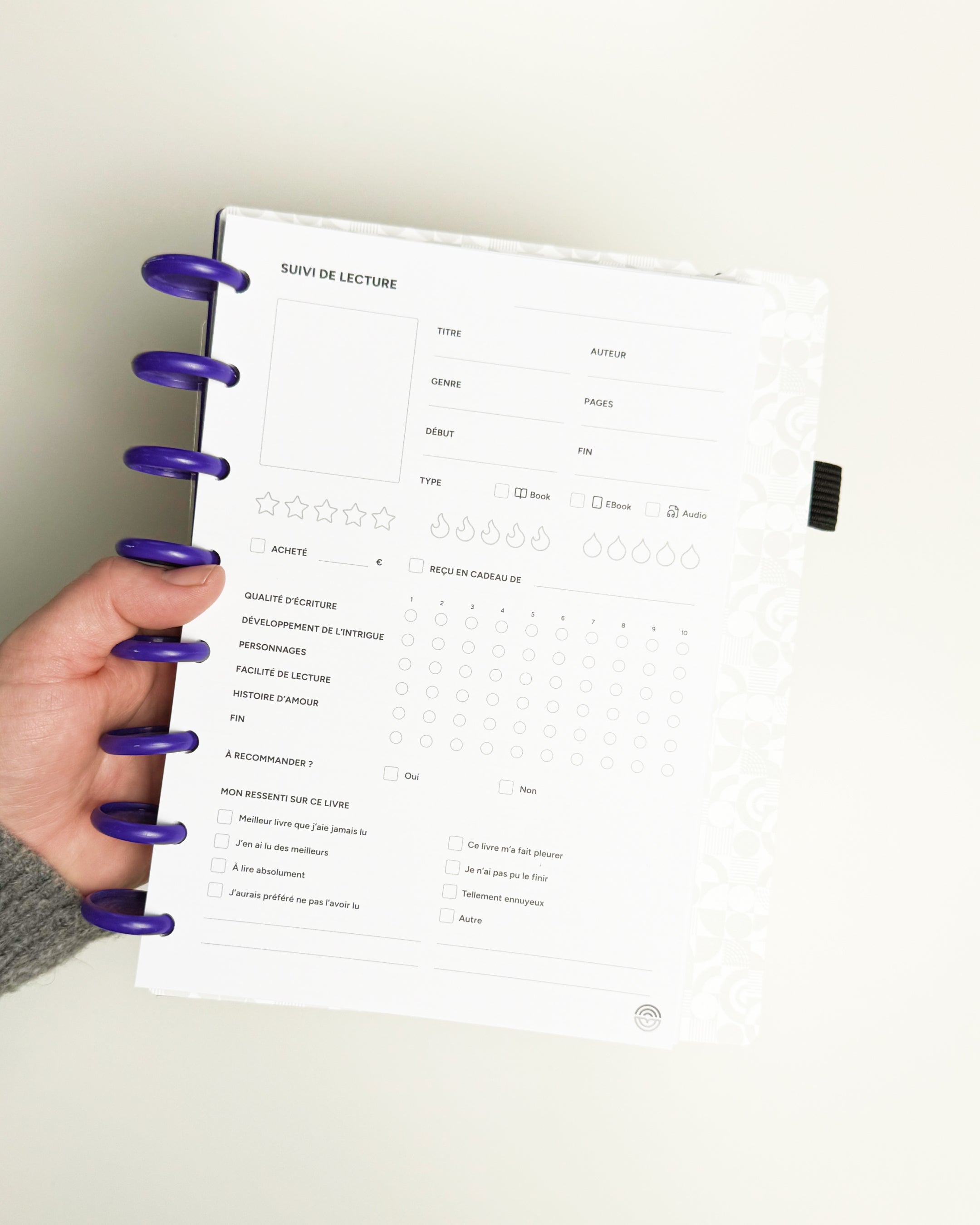 Suivi de lecture- 25 feuilles