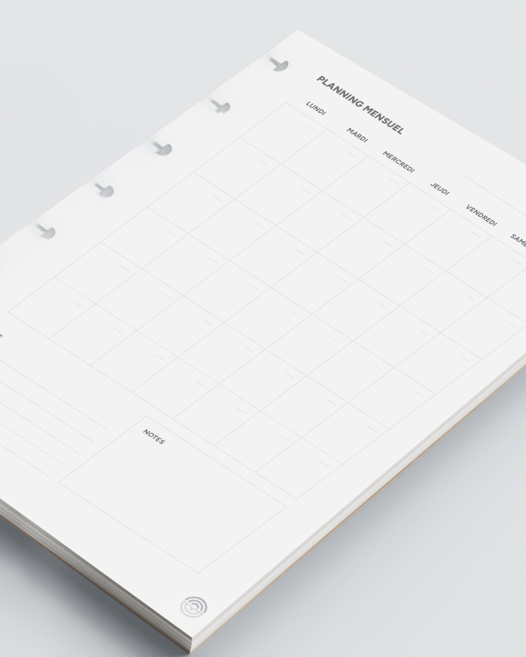 Planning mensuel - 25 feuilles