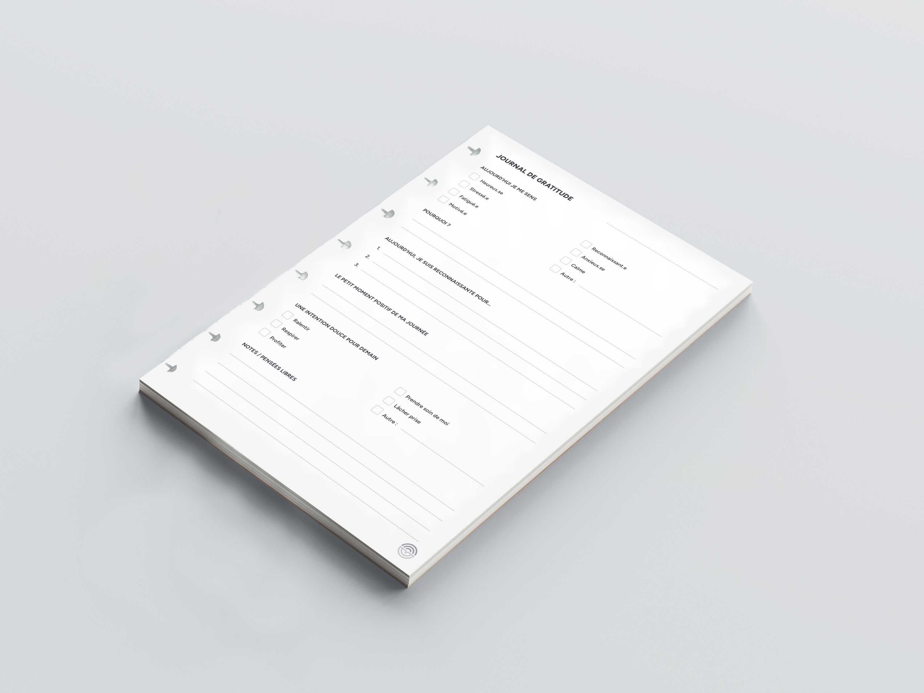 Journal de gratitude - 50 feuilles
