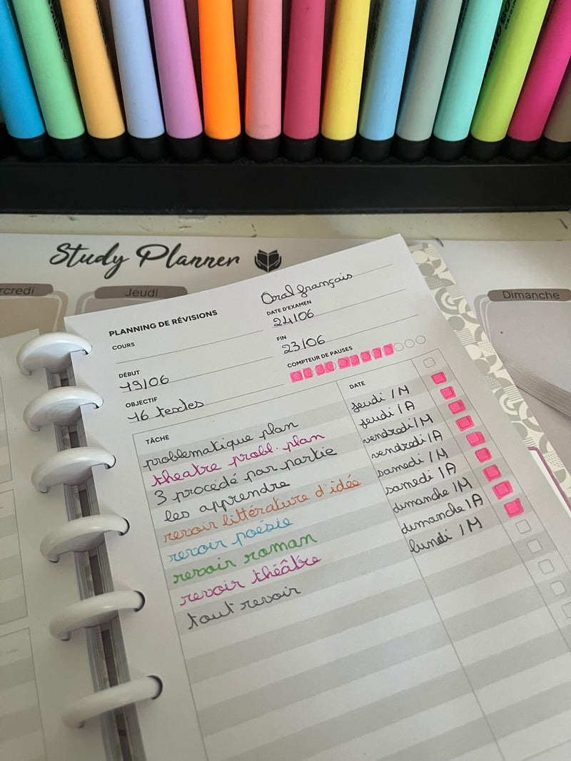 ✍️ L'étudiant organisé