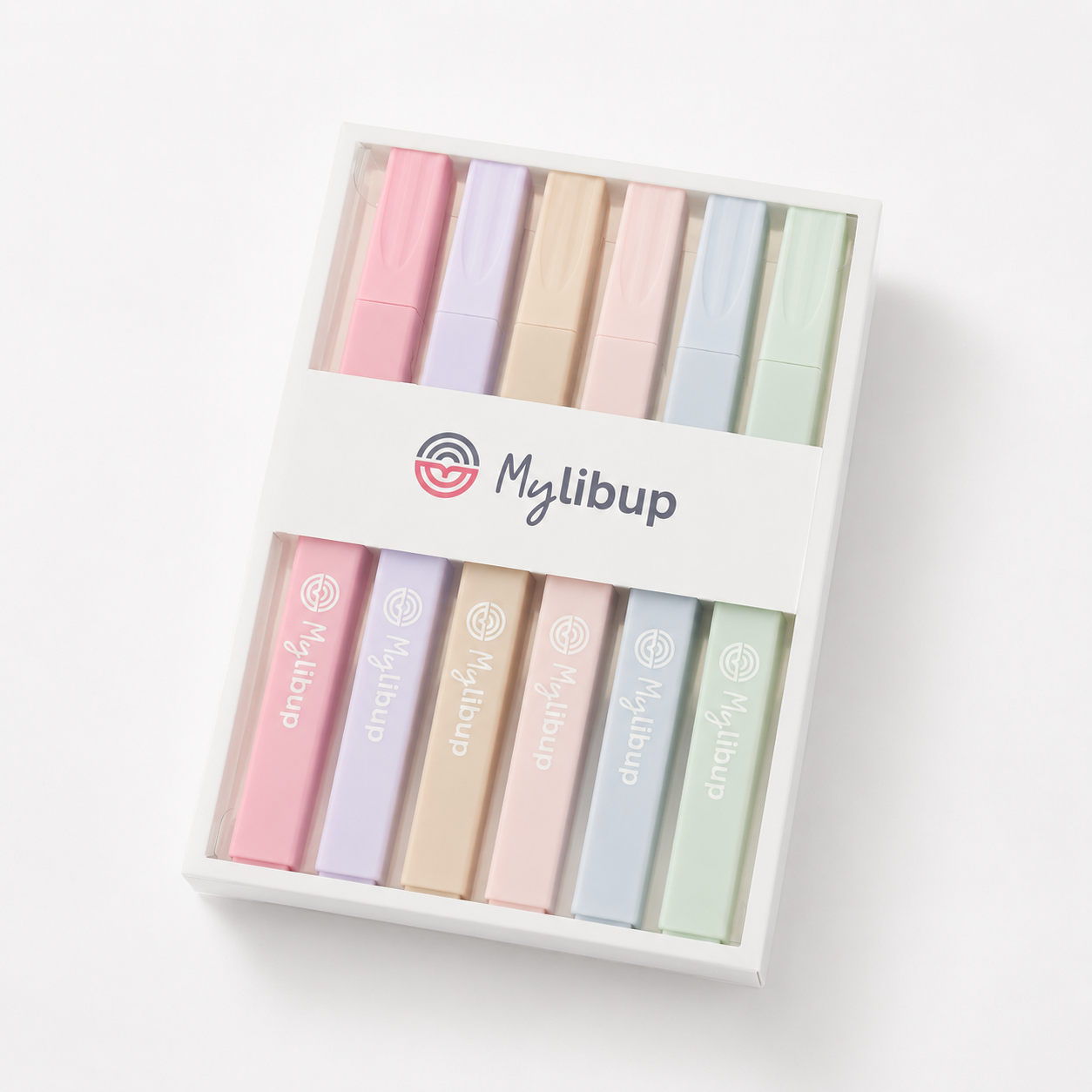 Lot de 6 surligneurs pastels