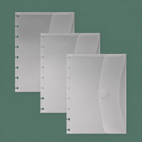 Lot de 3 enveloppes A5 transparentes